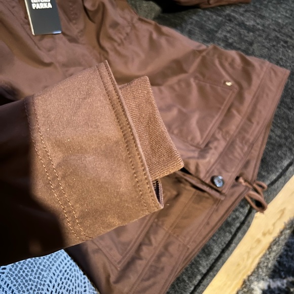 Hollister brown parka jacket - Picture 3 of 5